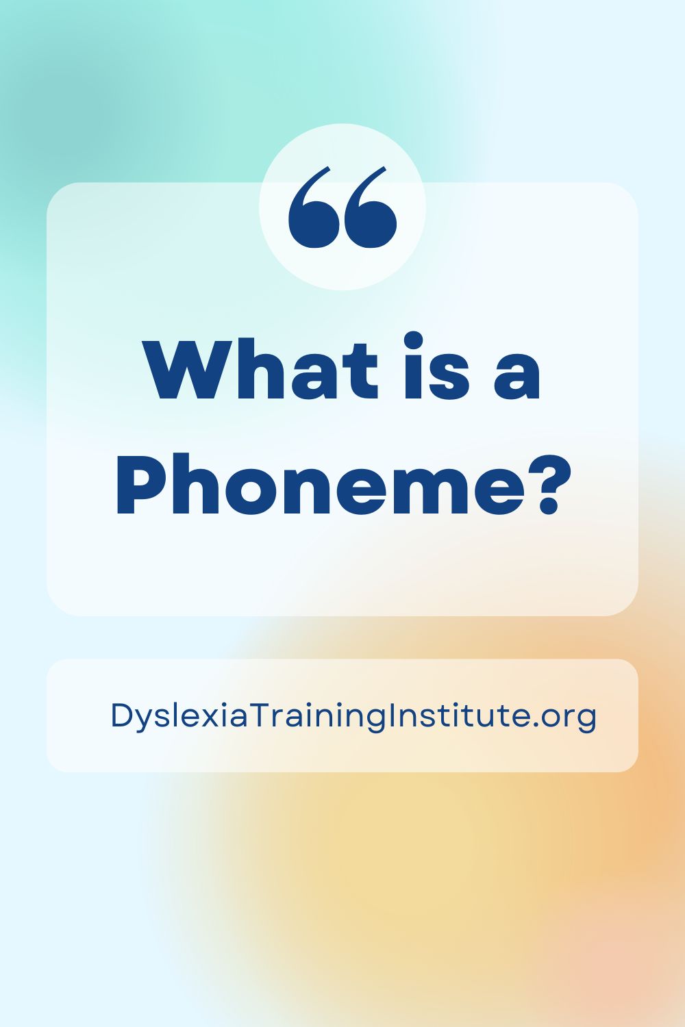 What is a Phoneme? – Dyslexia Training Institute